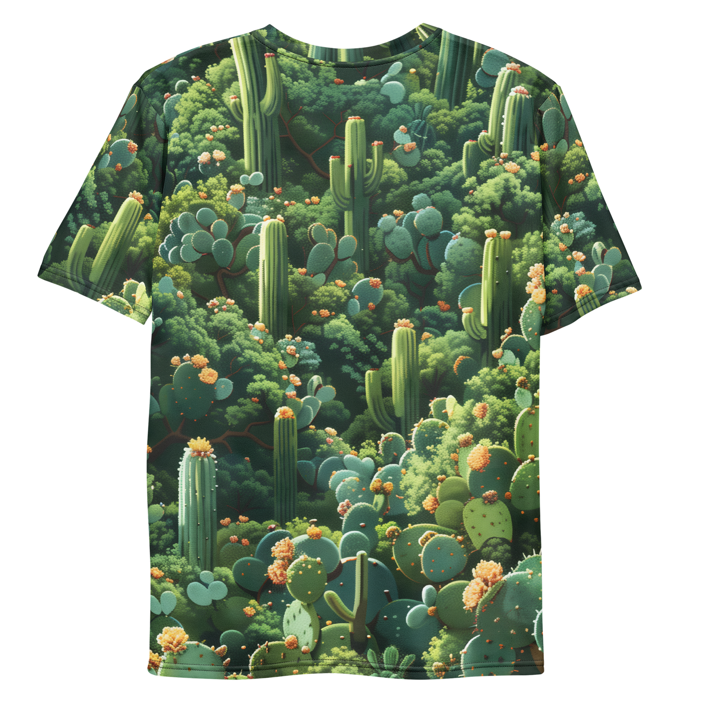 Cactus World Men's T-shirt - Psychedelic All Over Print