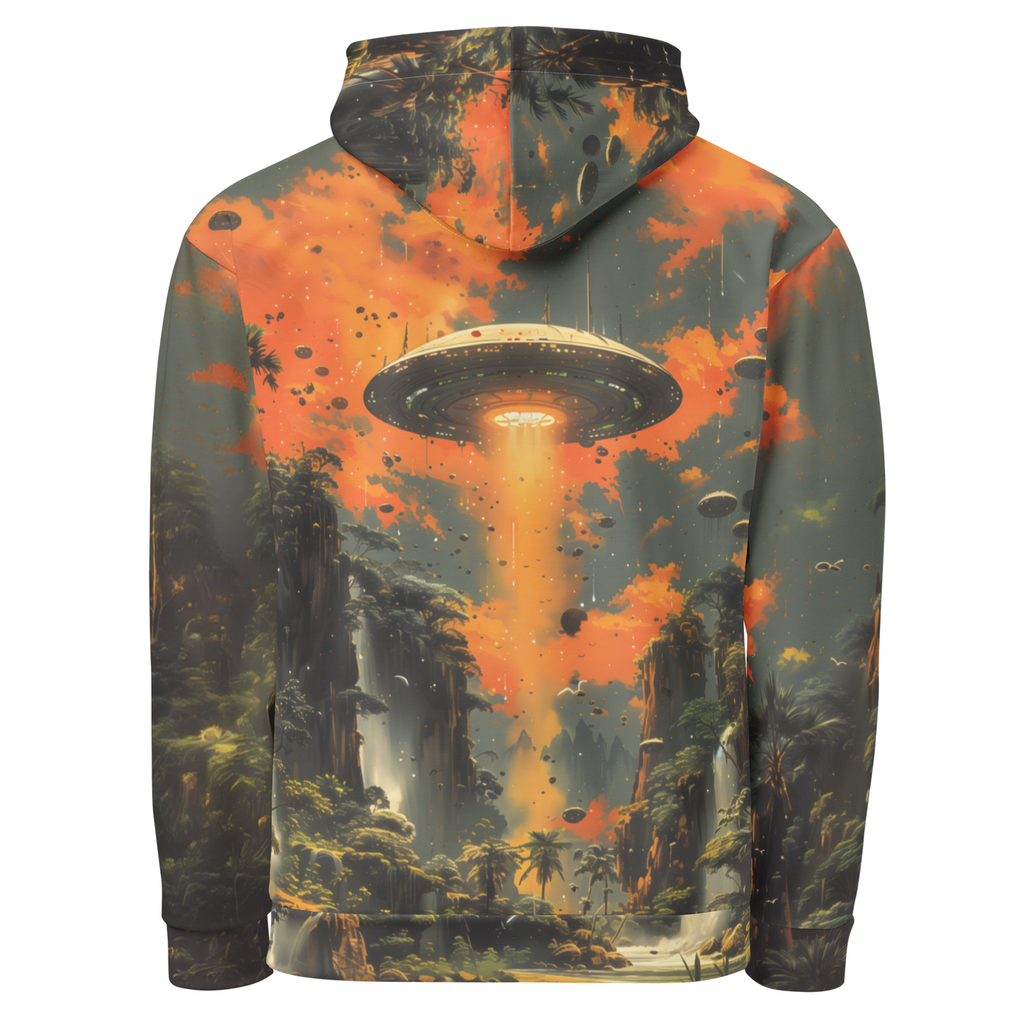 Found World Unisex Hoodie - Psychedelic All Over Print