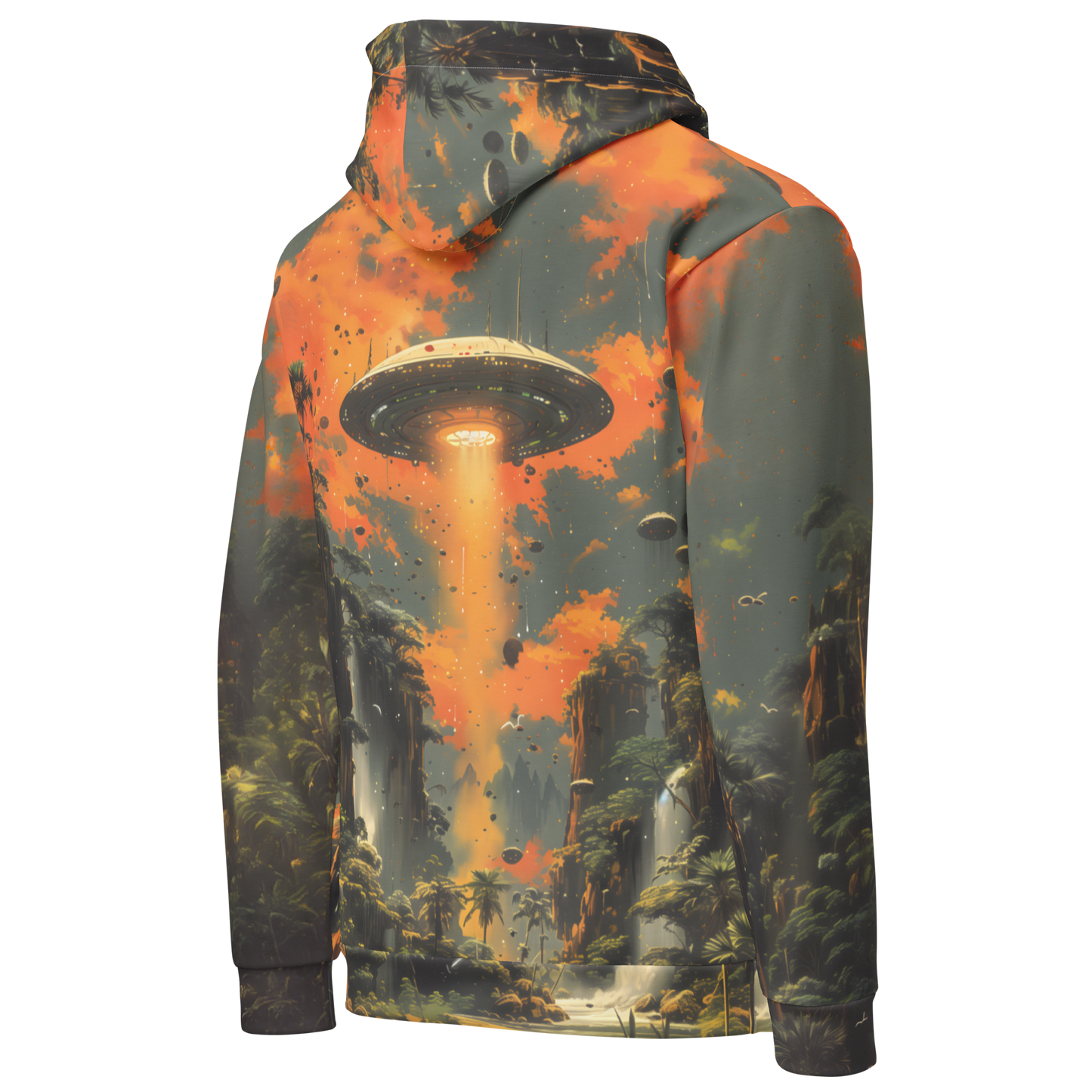 Found World Unisex Hoodie - Psychedelic All Over Print