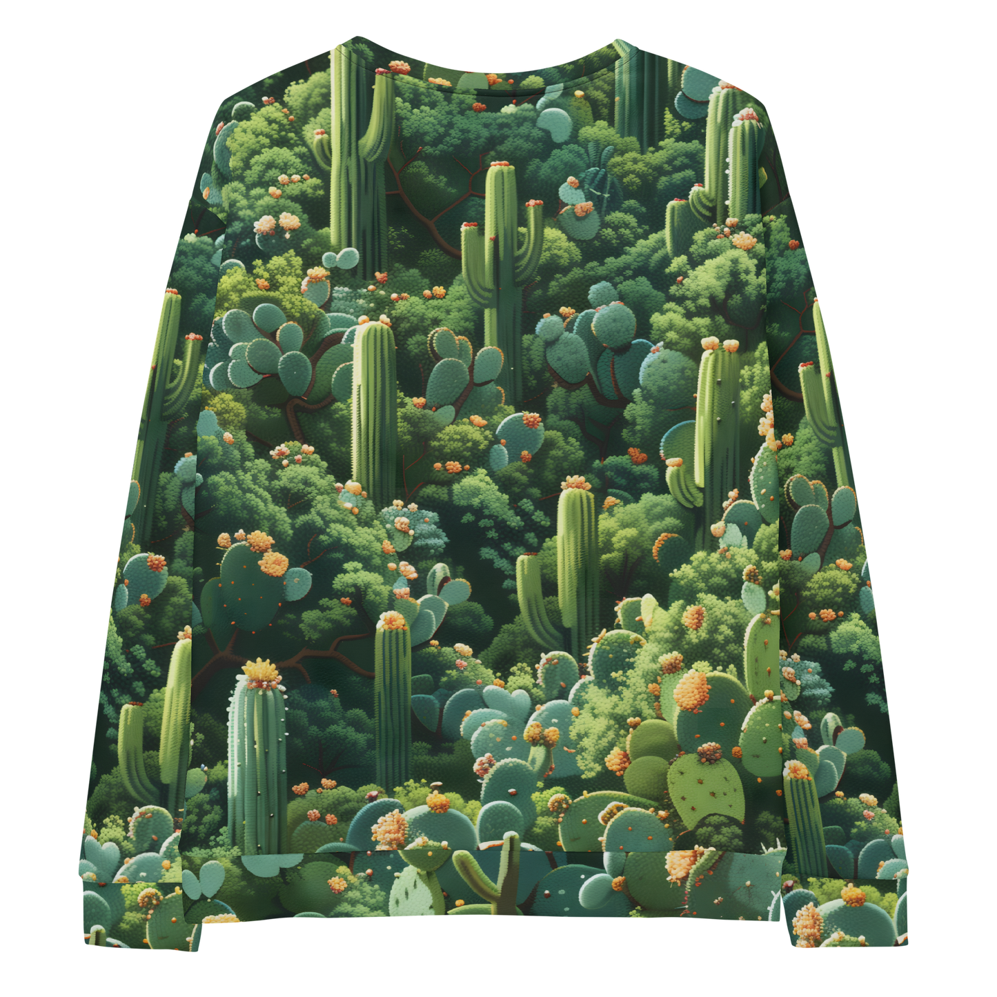 Cactus World Unisex Sweatshirt - Psychedelic All Over Print