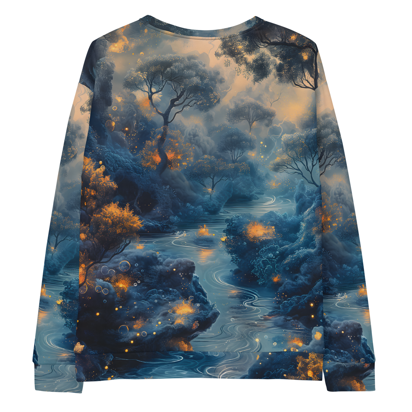 Dark River Unisex Sweatshirt - Psychedelic All Over Print