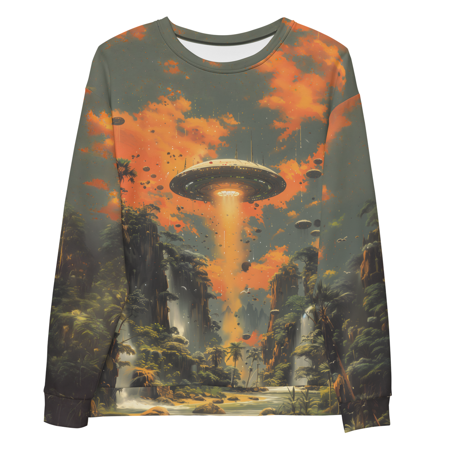 Found World Unisex Sweatshirt - Psychedelic All Over Print