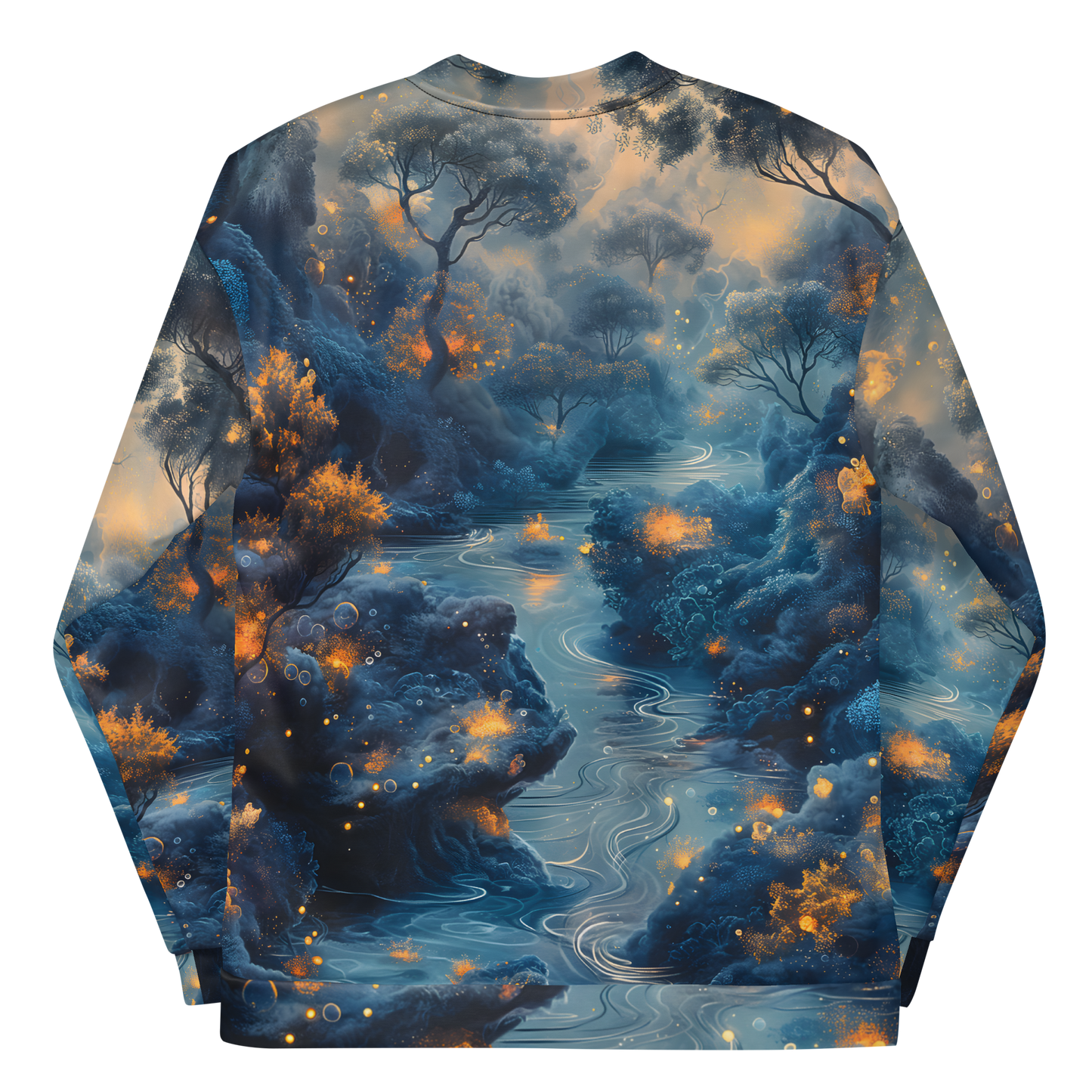 Dark River Unisex Bomber Jacket - Psychedelic All Over Print