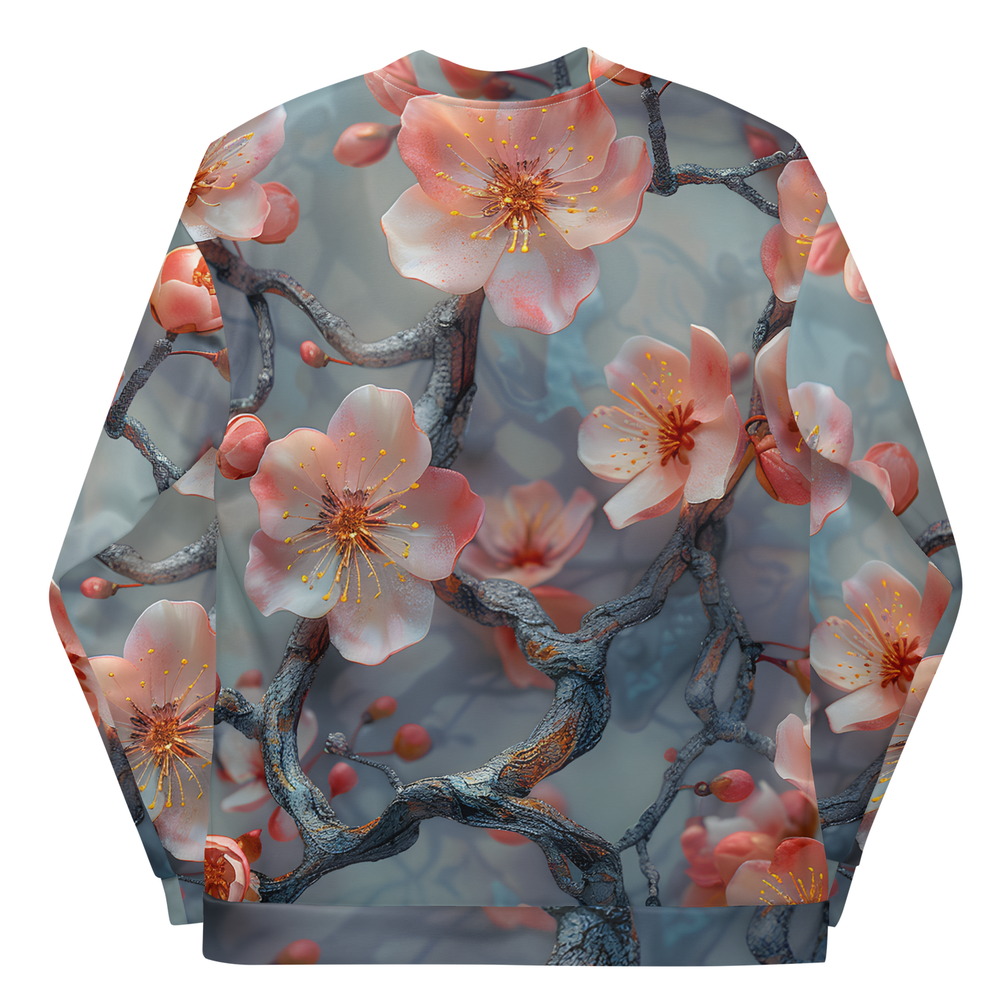 Cherry Blossom Unisex Bomber Jacket - Psychedelic All Over Print