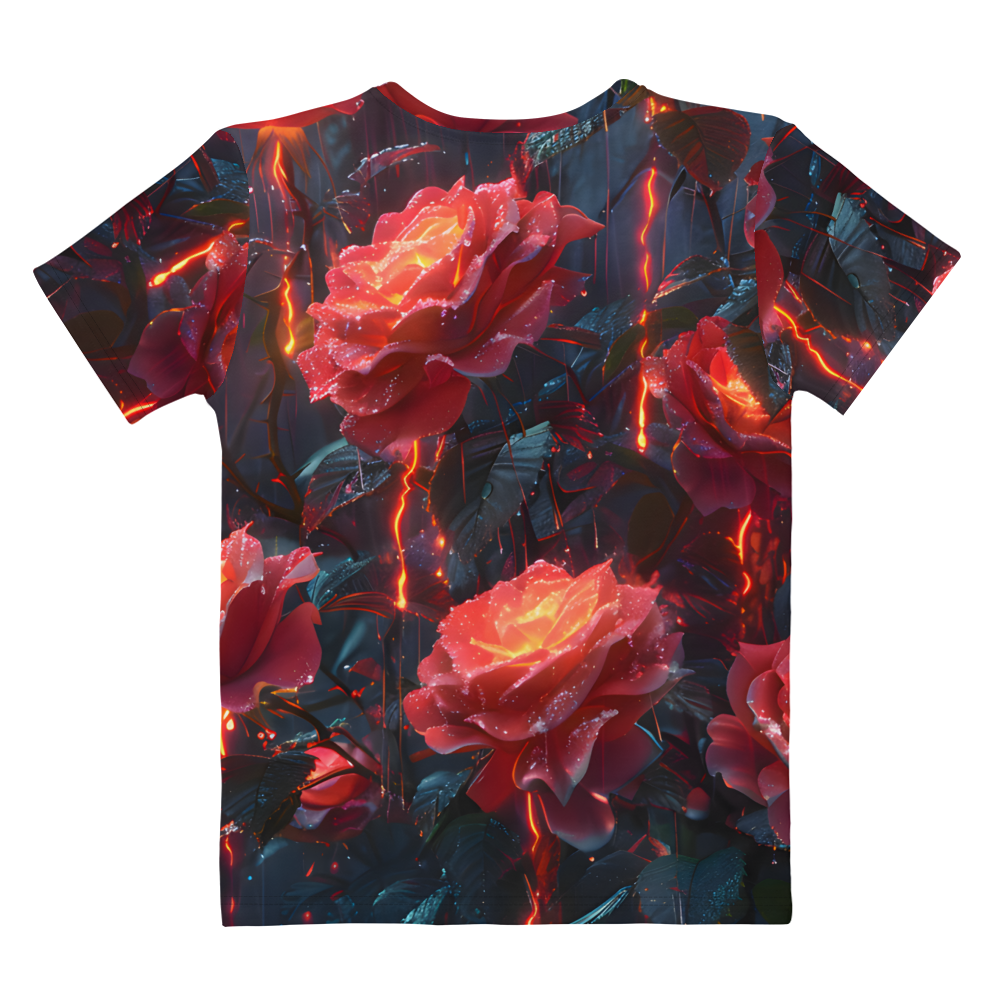 Rose Rain Women's T-shirt - Psychedelic All Over Print