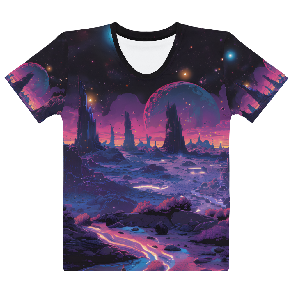 Other Moons Women's T-shirt - Psychedelic All Over Print