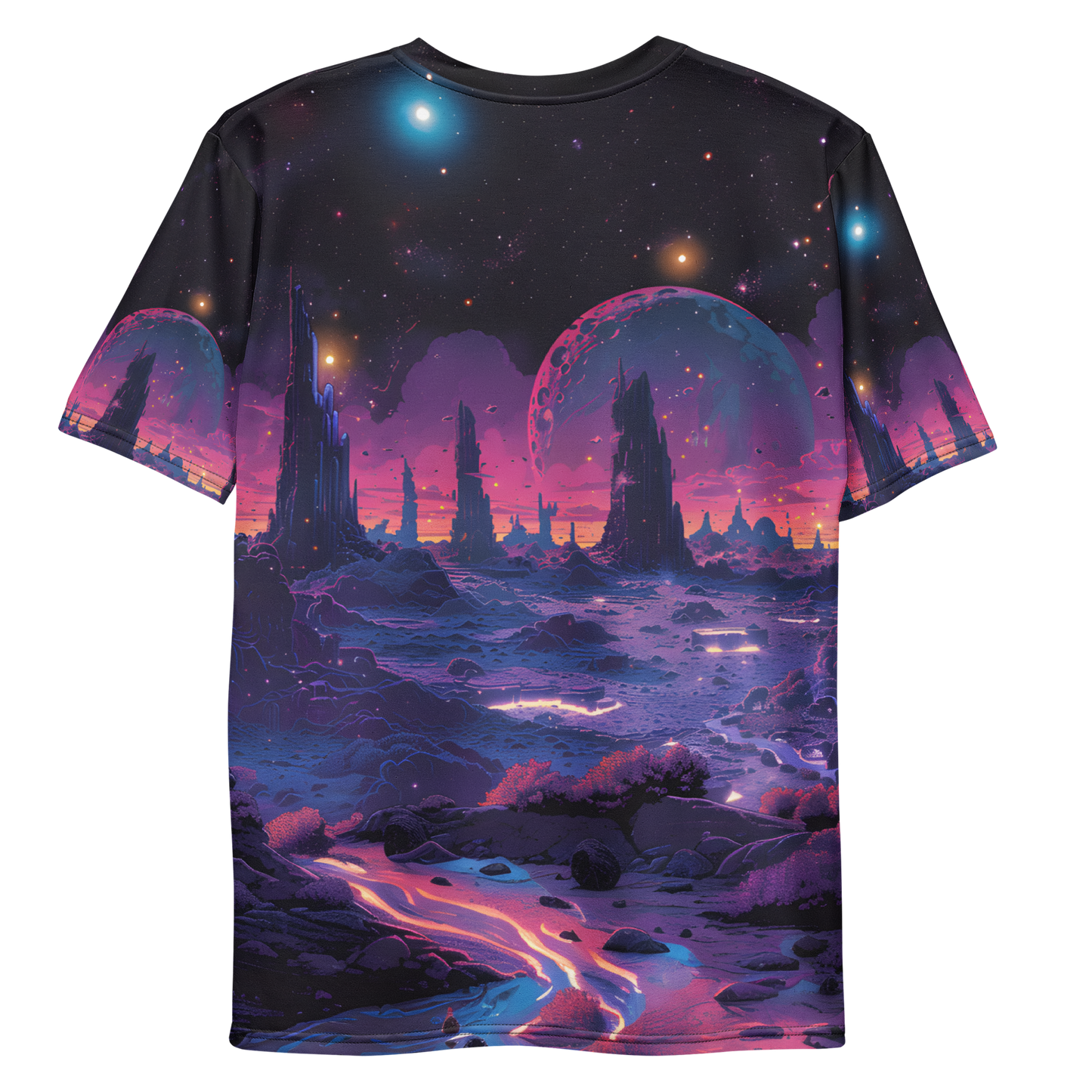 Other Moons Men's T-shirt - Psychedelic All Over Print