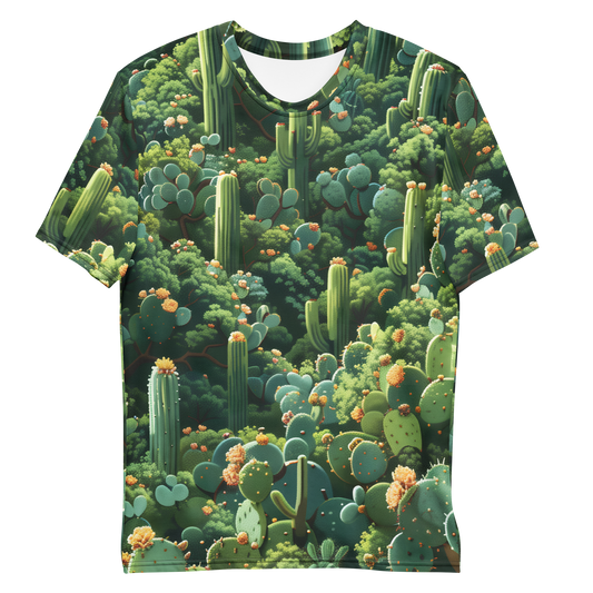 Cactus World Men's T-shirt - Psychedelic All Over Print