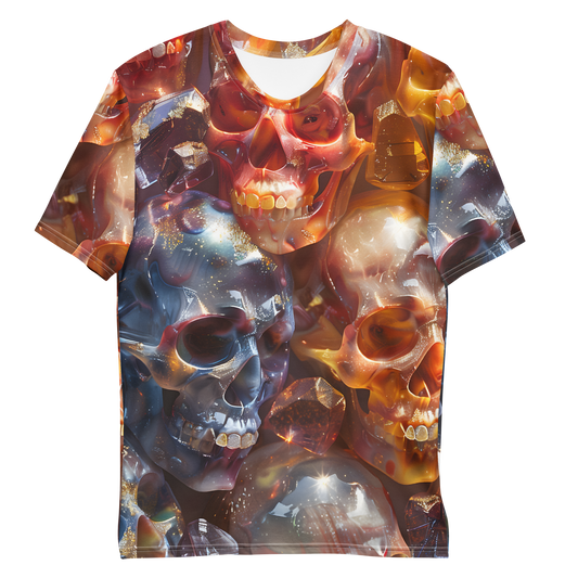 Crystal Skulls Men's T-shirt - Psychedelic All Over Print