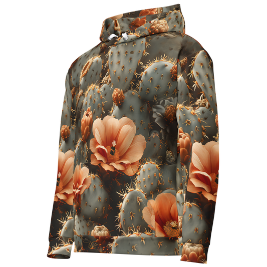 Desert Flowers Unisex Hoodie - Psychedelic All Over Print