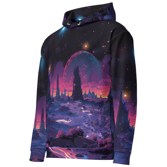 Other Moons Unisex Hoodie - Psychedelic All Over Print