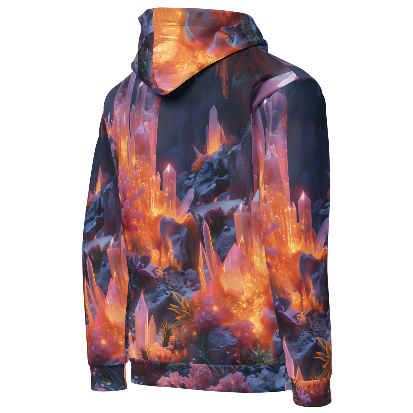 Crystal Cave Unisex Hoodie - Psychedelic All Over Print