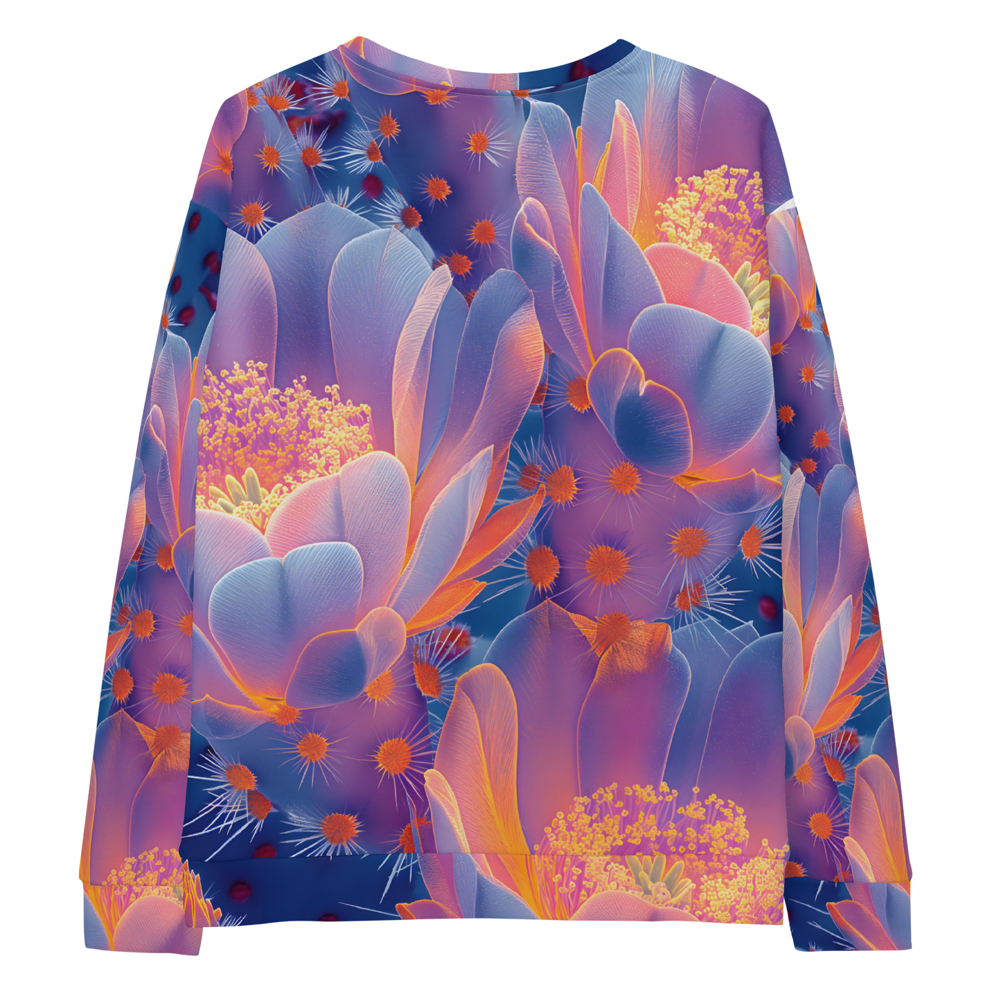 Cactus Glow Unisex Sweatshirt - Psychedelic All Over Print