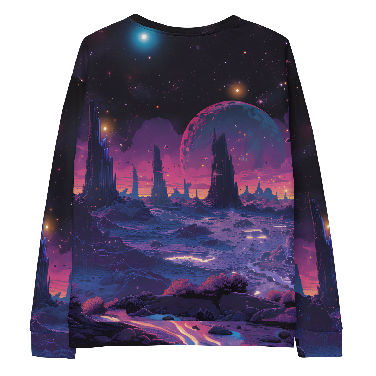 Other Moons Unisex Sweatshirt - Psychedelic All Over Print
