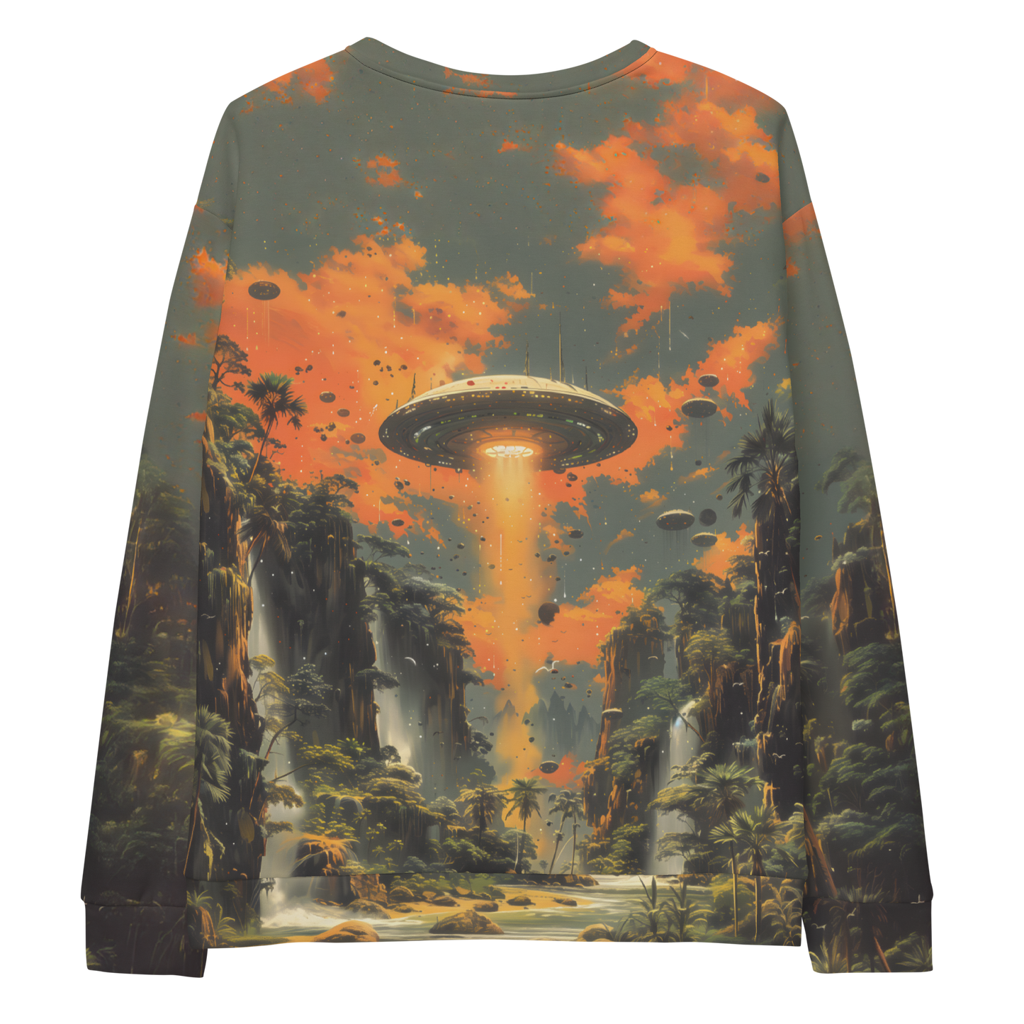 Found World Unisex Sweatshirt - Psychedelic All Over Print