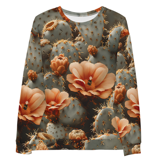 Desert Flowers Unisex Sweatshirt - Psychedelic All Over Print