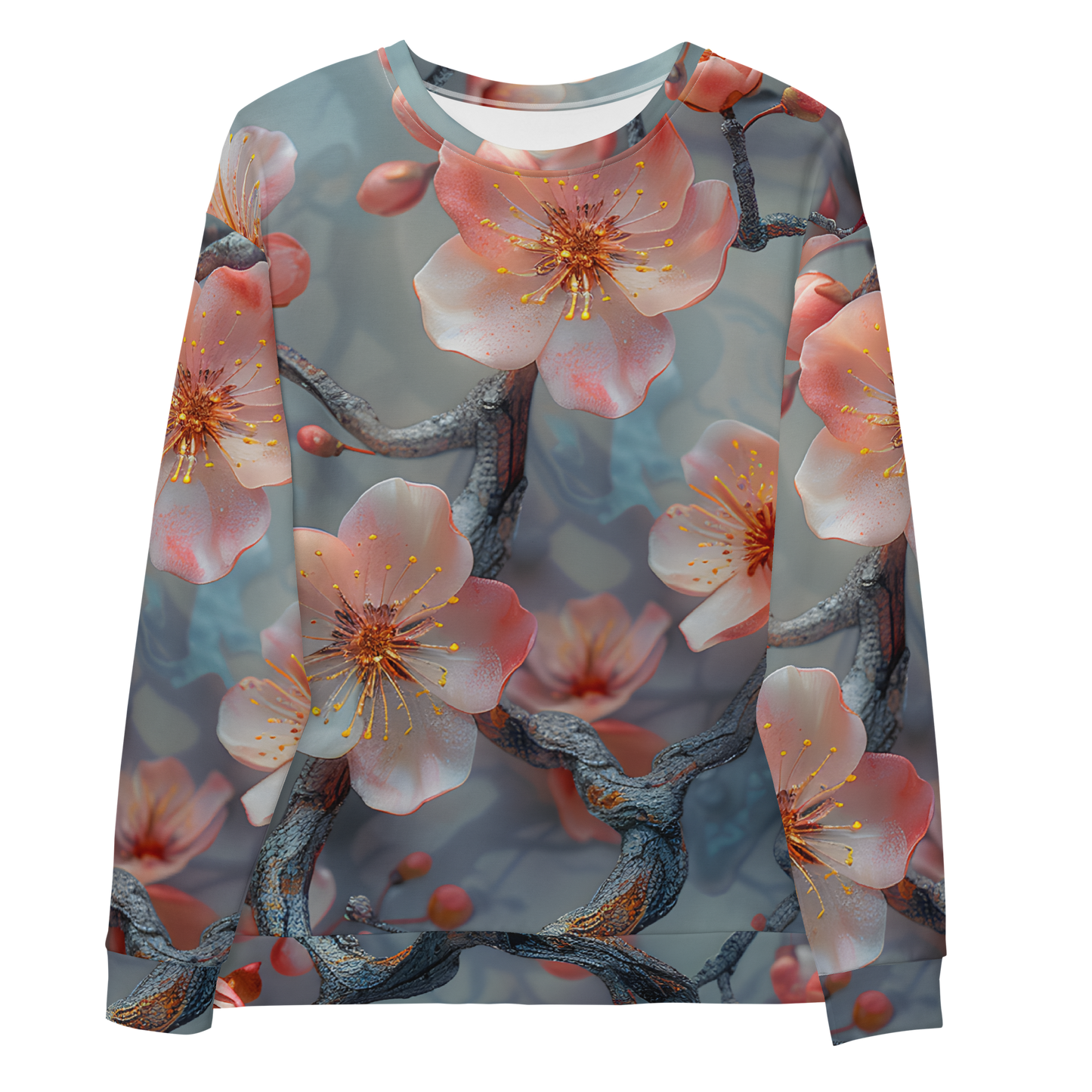 Cherry Blossom Unisex Sweatshirt - Psychedelic All Over Print