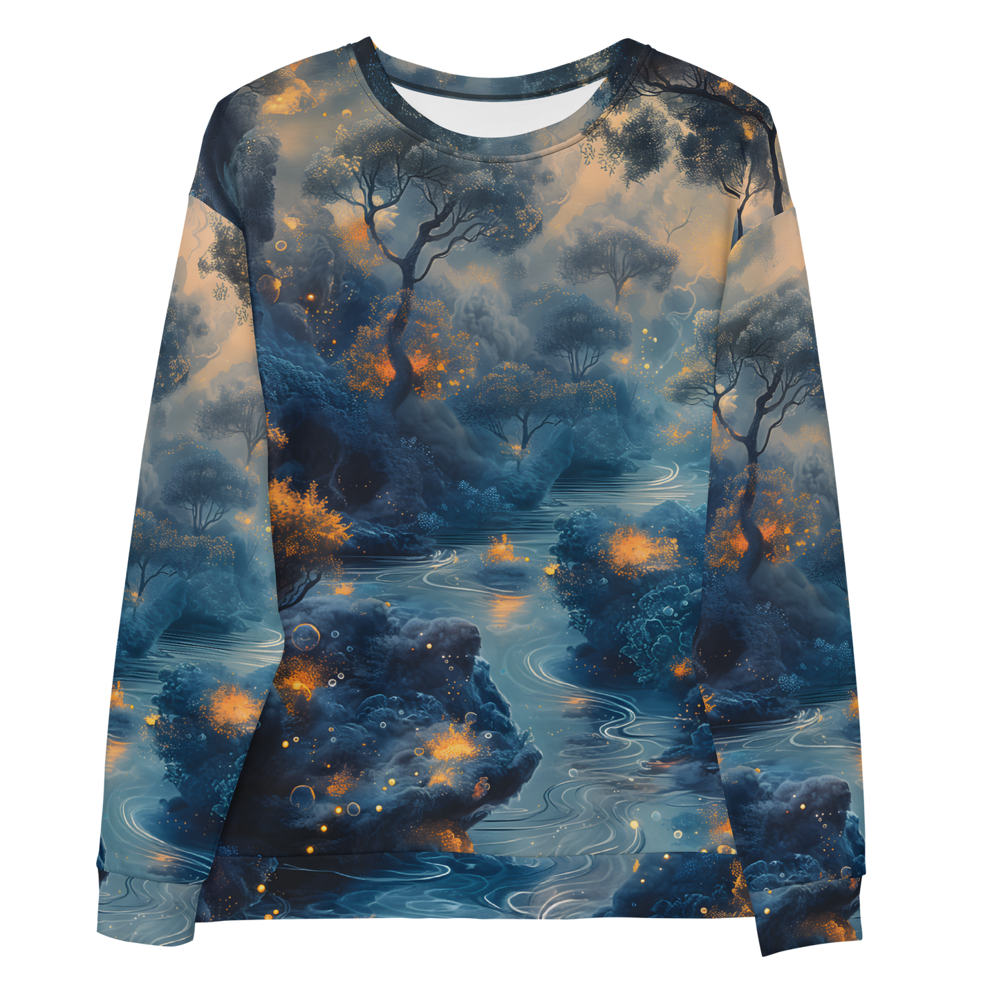 Dark River Unisex Sweatshirt - Psychedelic All Over Print