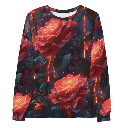 Rose Rain Unisex Sweatshirt - Psychedelic All Over Print