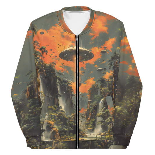 Found World Unisex Bomber Jacket - Psychedelic All Over Print