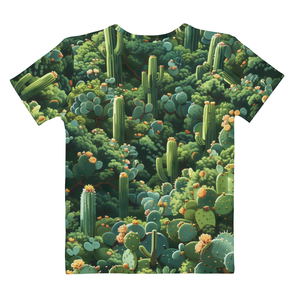 Cactus World Women's T-shirt - Psychedelic All Over Print