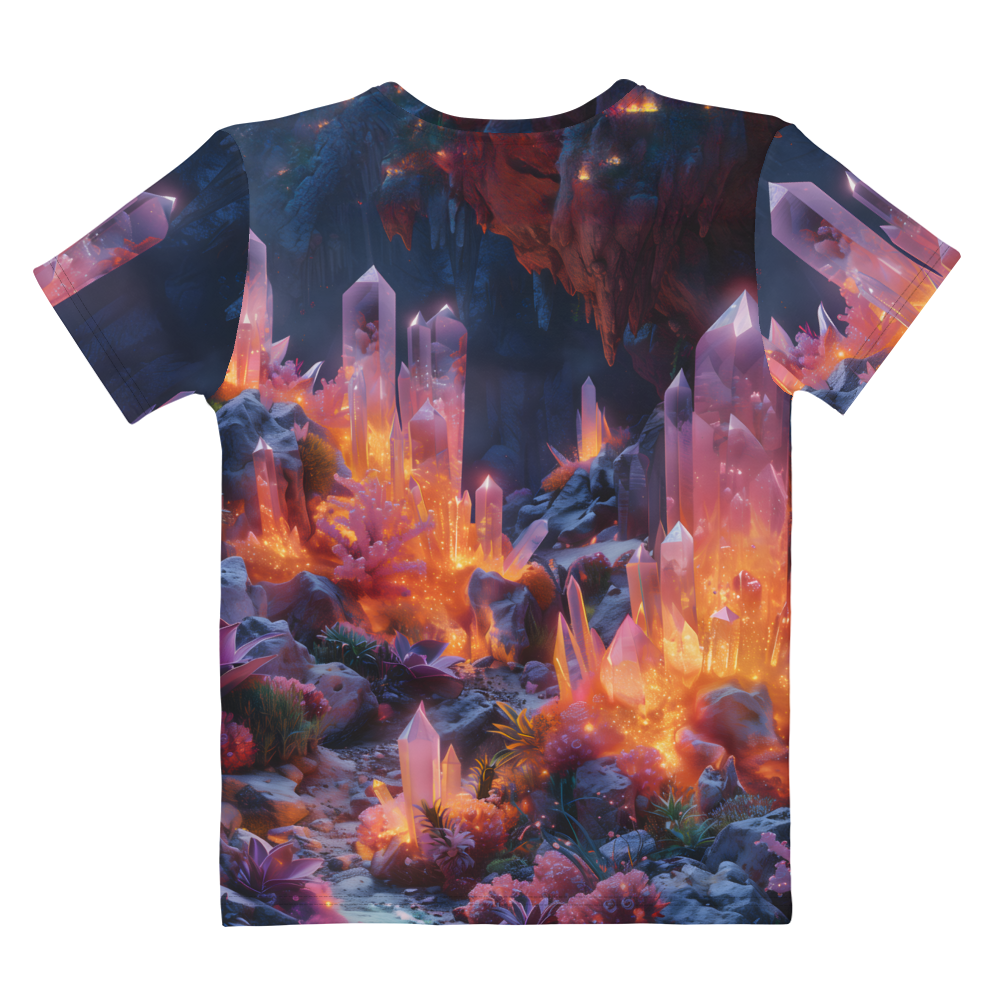 Crystal Cave Women's T-shirt - Psychedelic All Over Print