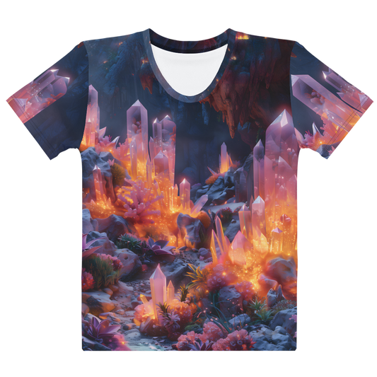 Crystal Cave Women's T-shirt - Psychedelic All Over Print