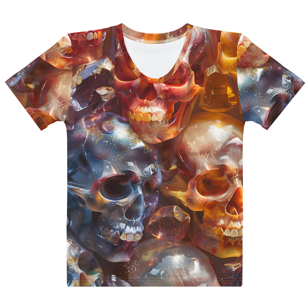 Crystal Skulls Women's T-shirt - Psychedelic All Over Print
