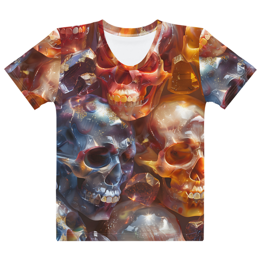 Crystal Skulls Women's T-shirt - Psychedelic All Over Print